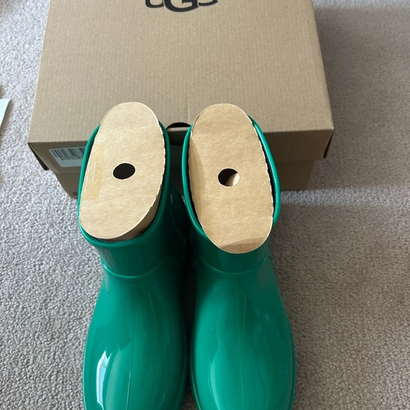 UGG Woman Teal Rain Boots - Picture 3 of 3